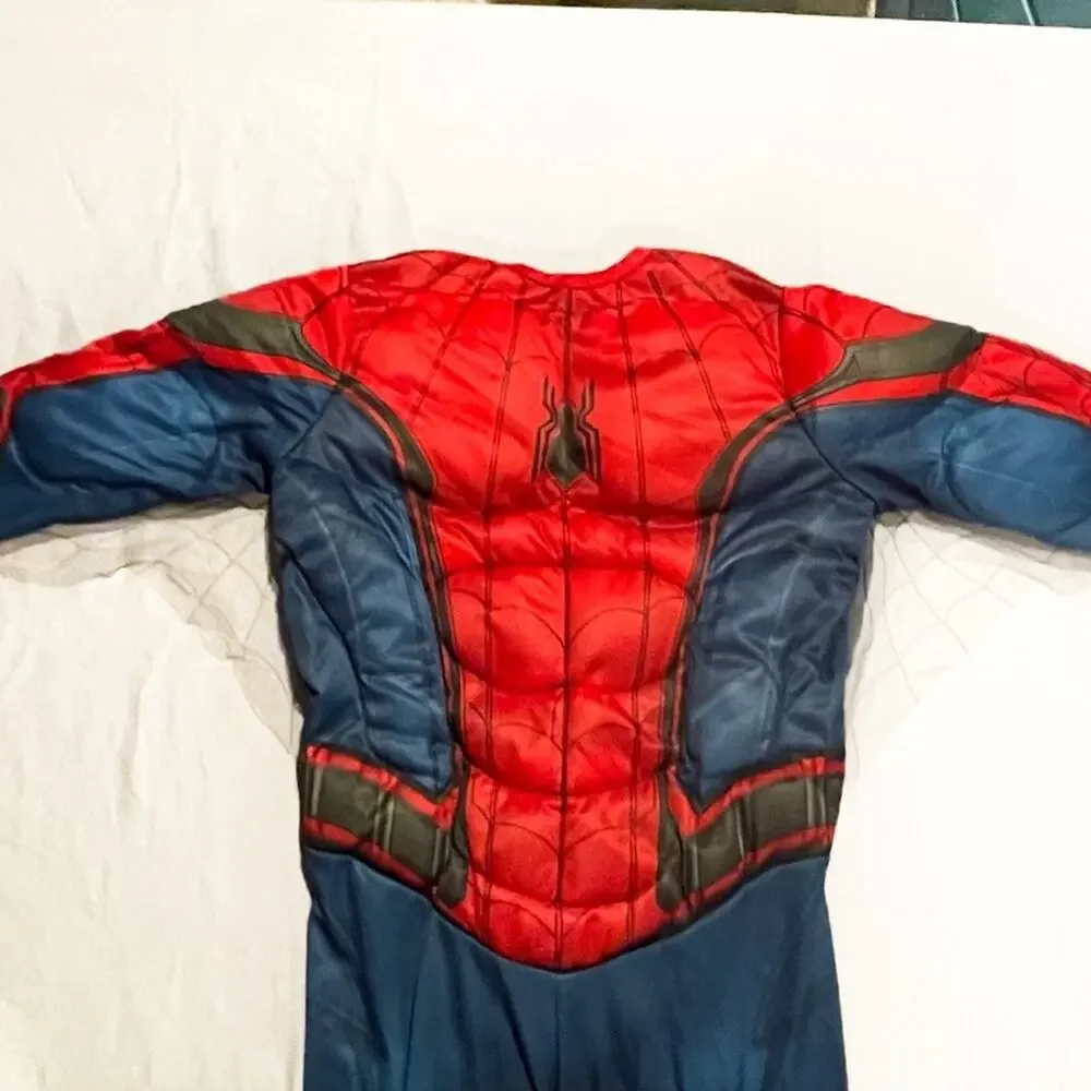 Spider-Man Padded Muscle Costume Kids Size 8 Marvel Superhero Cosplay